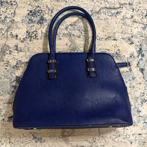 Charming Charlie Blue Navy Handbag Leather Purse